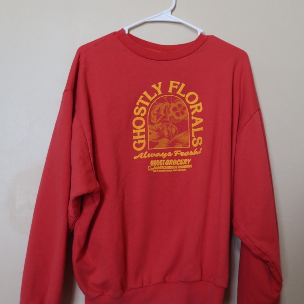 Lonely Ghost Red Sweatshirt